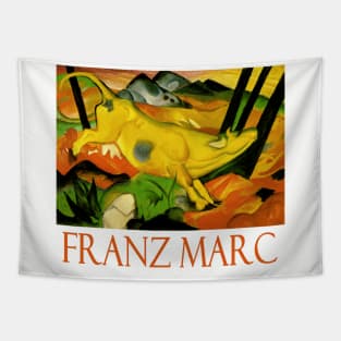 Yellow Cow by Franz Marc Tapestry