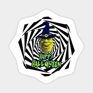 Funny Halloween Shrek Meme Magnet