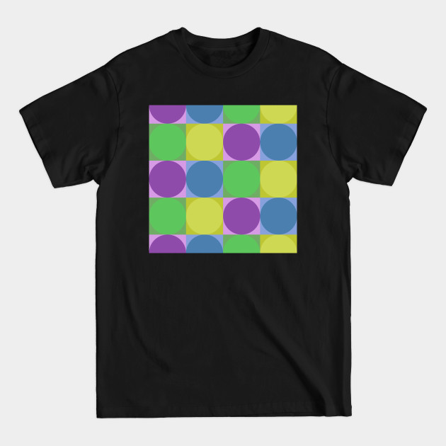 Discover Square - Circles geometric pattern - Geometric Patterns - T-Shirt