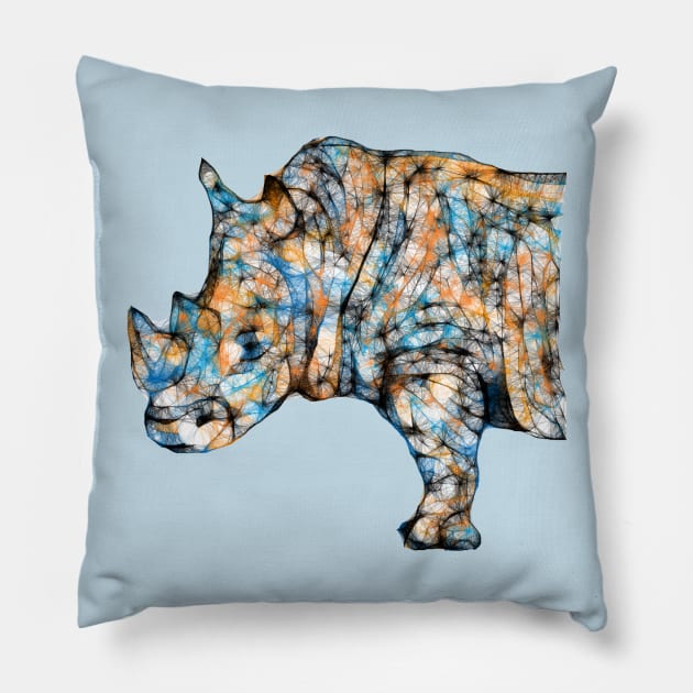 Rhino Pillow by PodDesignShop