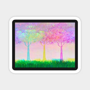 Three Trees Magnet