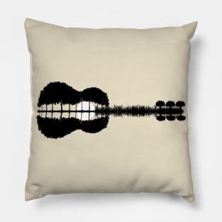 guitar island transparent background Pillow