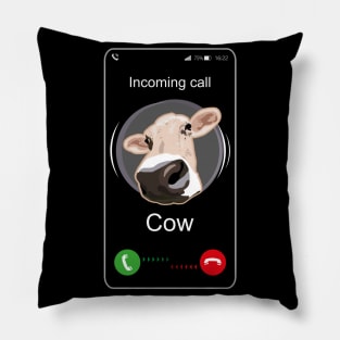 Incoming Call Cow - Funny Call Pillow