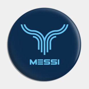 The Messi Logo: Celebrating the GOAT of Football with Abstract Grace Pin