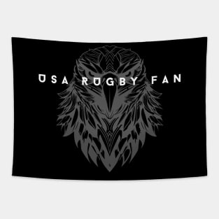 Minimalist Rugby #017 - USA Rugby Fan Tapestry