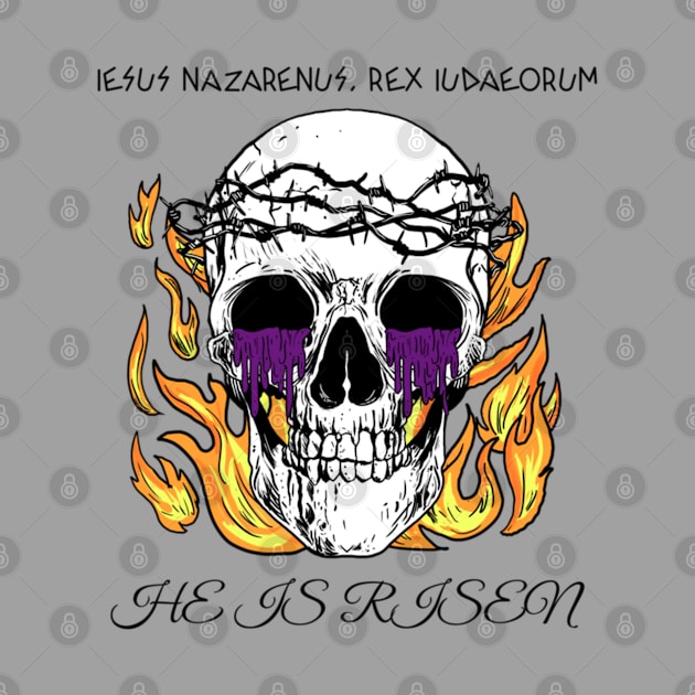 Iesus Nazarenus, Rex Iudaeorum (Skull) by Slave Of Yeshua