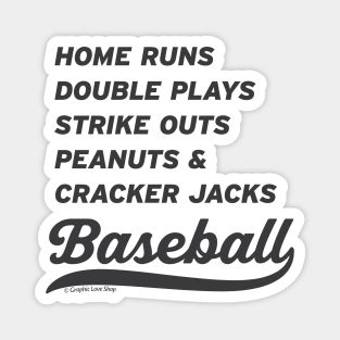 All About Baseball Lineup - GraphicLoveShop Magnet