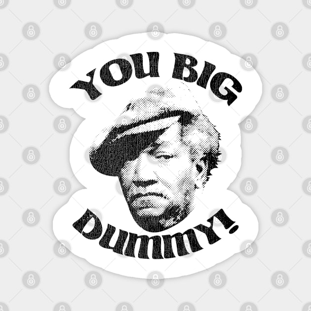 YOU BIG DUMMY! // Retro 70s Magnet by Mandegraph