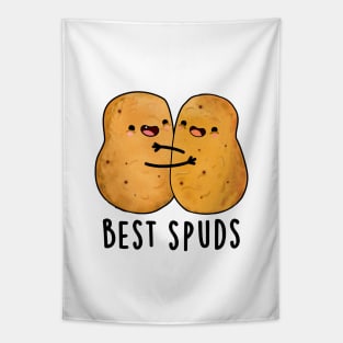 Best Spuds Cute Best Buddies Potato Pun Tapestry