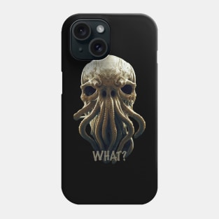 Cthulhu Skull Asks Questions Phone Case