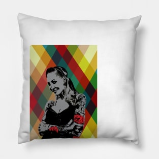 Rose Tattoo Pillow