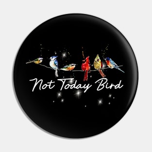 Not Today Bird Costume Gift Pin