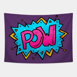 Pow comic quote Tapestry