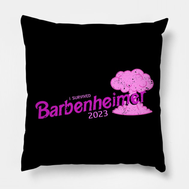 barbenheimer Pillow by guilhermedamatta