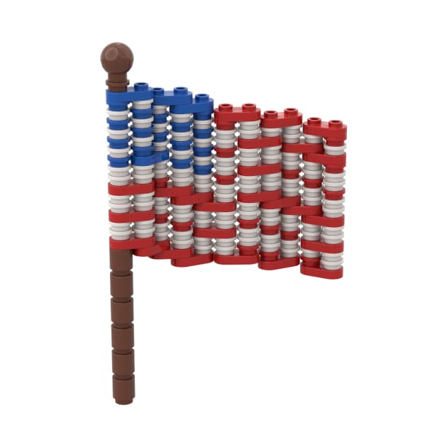 Brick American Flag by UTBrickGuy