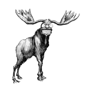 Teddy Roosevelt Bull Moose Cartoon T-Shirt