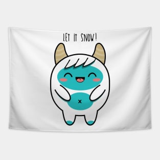 Kawaii Yeti Tapestry