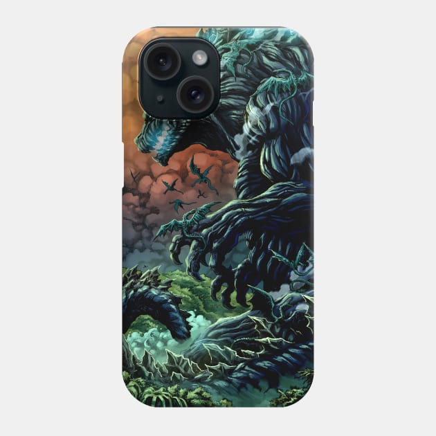 Planet of Godzilla Phone Case by Bentonhio