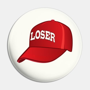 LOSER Red Hat Pin