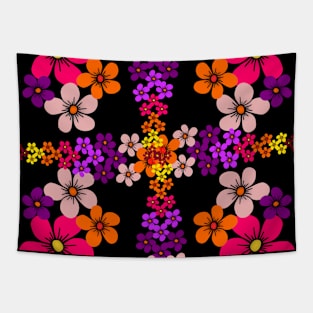 Floral Pattern Flower Tendril Blooming Flower Meadow Blooms Tapestry