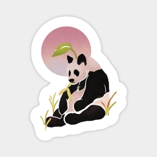 pink panda thoughts Magnet