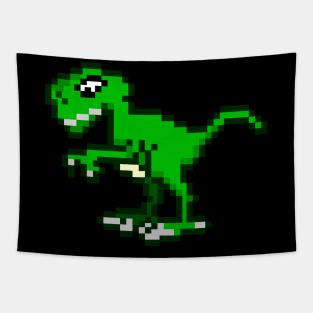 Trex Dinosaur pixelart Tapestry