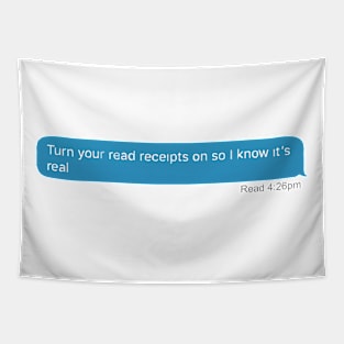 Read Receipts Tapestry