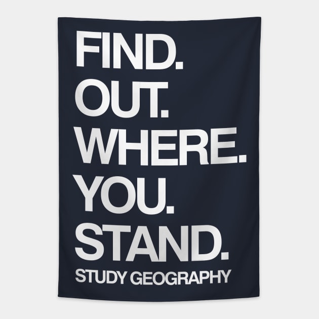 Study Geography Funny School Subject Tapestry by Barthol Graphics