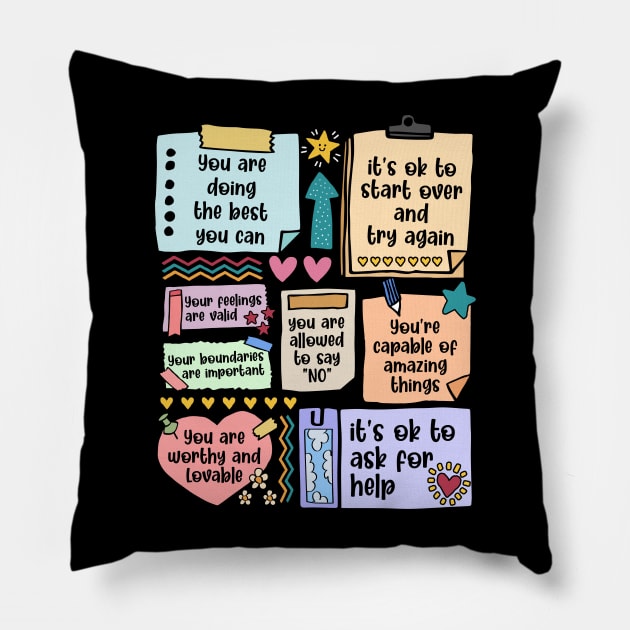 Counselor Note To Self Psychologist Pillow by antrazdixonlda