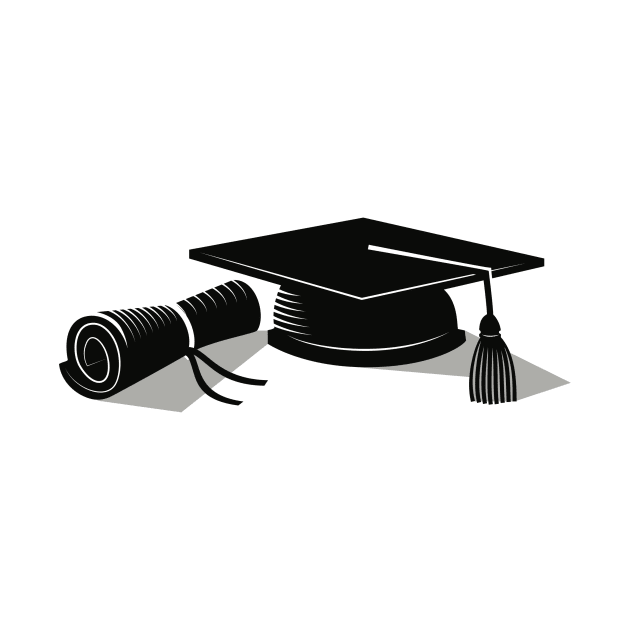 DIploma and hat by scdesigns