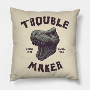 Trouble Maker Tyrannosaurs Pillow