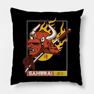 Fire Samurai Pillow