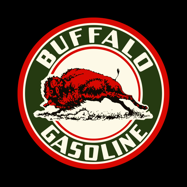 Buffalo Gasoline vintage sign reproduction by Hit the Road Designs