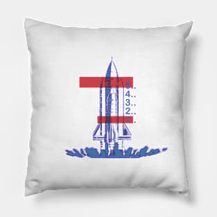 5 4 3 2 1 Rocket Takeoff Pillow