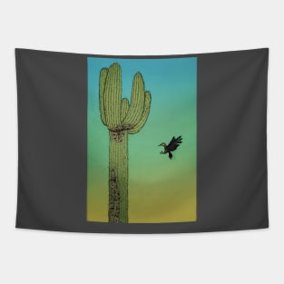 Cactus Wren Tapestry