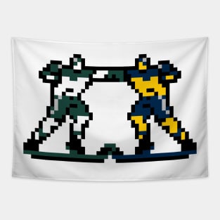 Blades of Steel - Michigan Collegiate Rivalry Tapestry