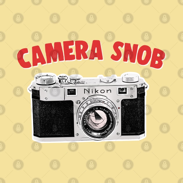 Camera Snob / Camera Geek Gift Design by DankFutura