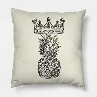 Pineapple King Illustration Pillow
