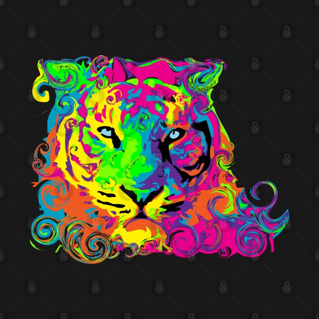 PSYCHEDELIC TIGER by shethemastercovets