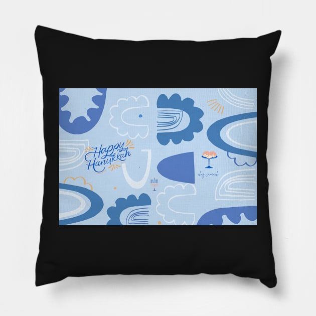 Hanukkah Card Pillow by stickersbyjori