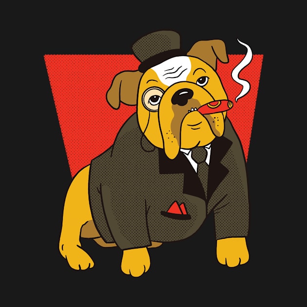 Funny British Bulldog by BamBam