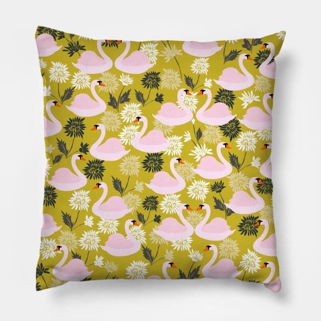 Cute Swan Pillow by kapotka