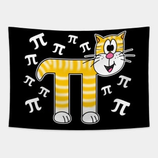 Pi Day Cat Math Teacher Mathematicians Tapestry