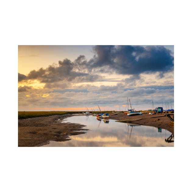 Evening Light over the River Glaven at Blakeney, Norfolk by GrahamPrentice