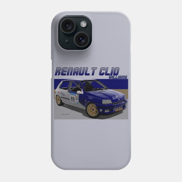 Renault Clio Williams Phone Case by PjesusArt