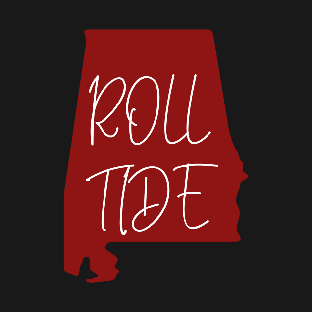 Alabama Roll Tide Red by MaryMerch