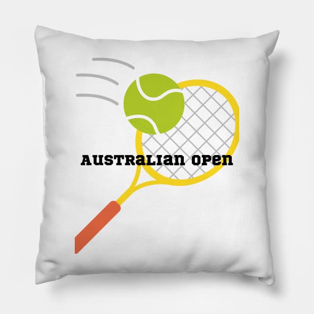 Australian Open 2024 Pillow by SoulSummer