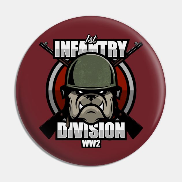 WW2 1st Infantry Division Ww2 First Infantry Pin TeePublic