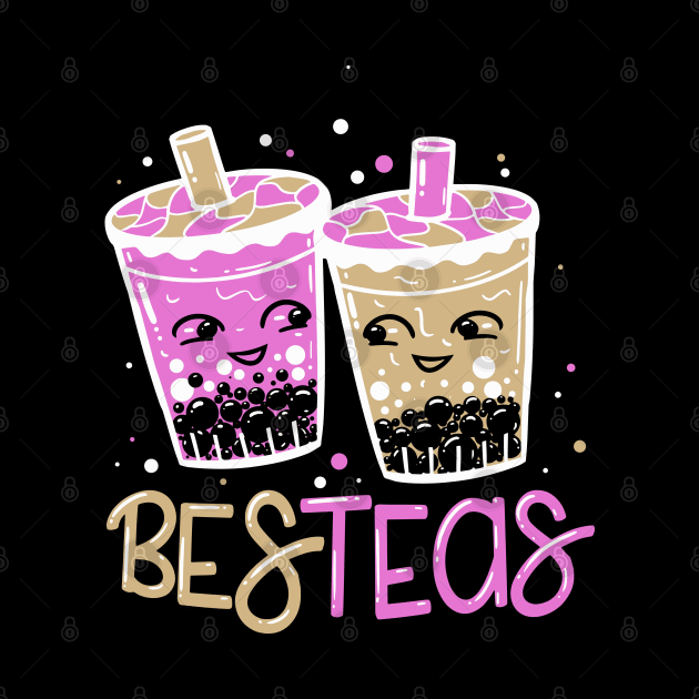 Bes-Teas - Funny Bubble Tea BFF Bestie Cute Kawaii by Shirtbubble