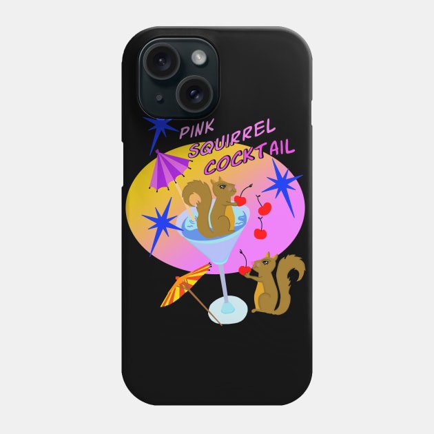 Pink Squirrel Cocktail Phone Case by Lynndarakos